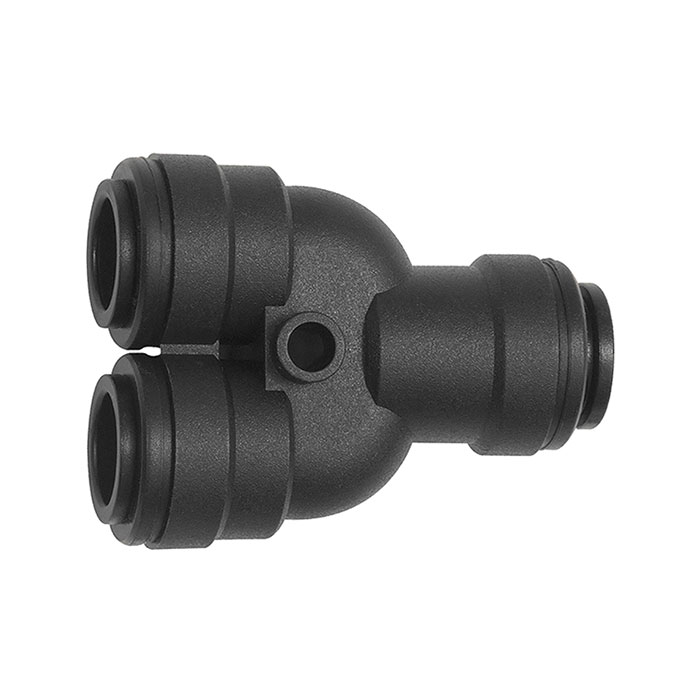 Y-connection POM, for hose exterior Ø 8 mm