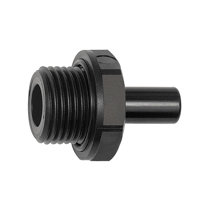 Screw-in support POM, G 1/8, for hose exterior Ø 4 mm