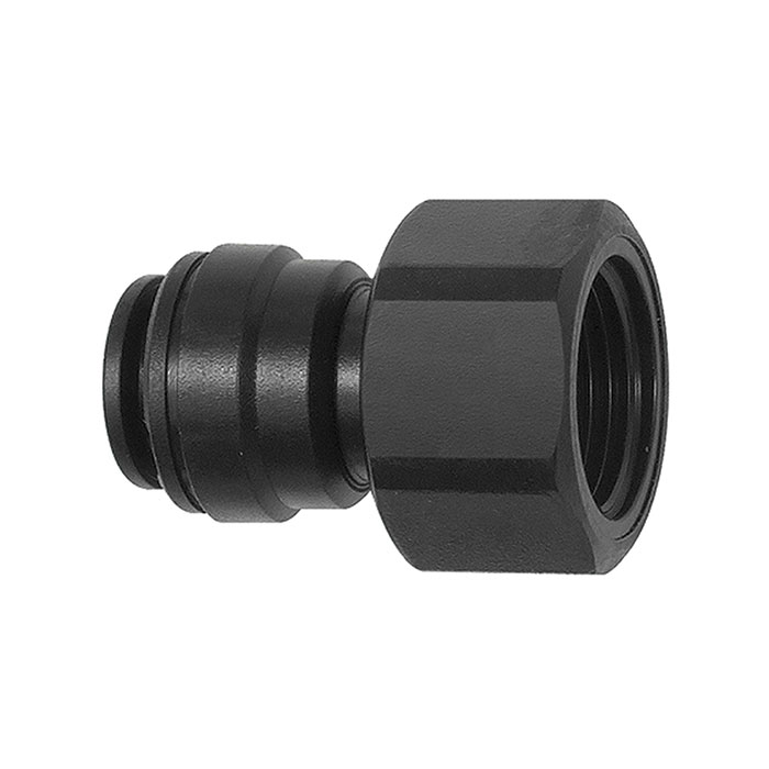 Screw-on connection POM, G 1/8, for hose exterior Ø 4 mm