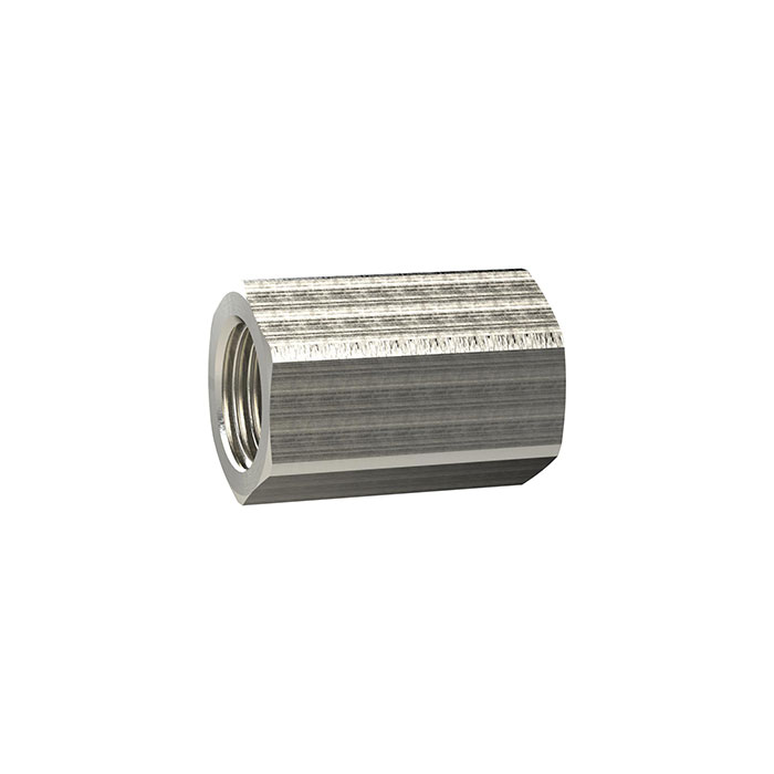 Bushing with exterior hexagonal G 1 1/4 AF 50 nickel-plated brass