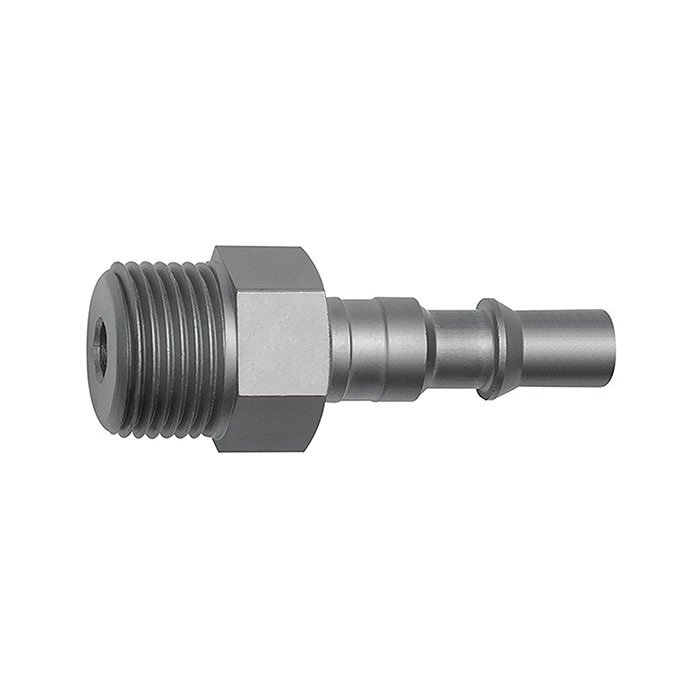 Nipple for couplings I.D. 6, ISO 6150 C, Steel, G 1/8 ET