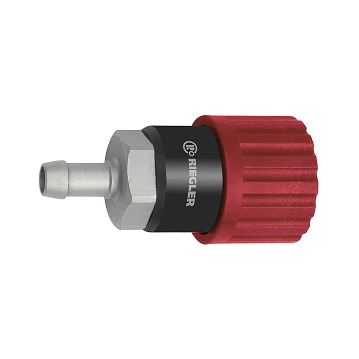 Swivel safety coupling I.D. 6, ISO 6150 C, Steel, Sleeve I.D. 10