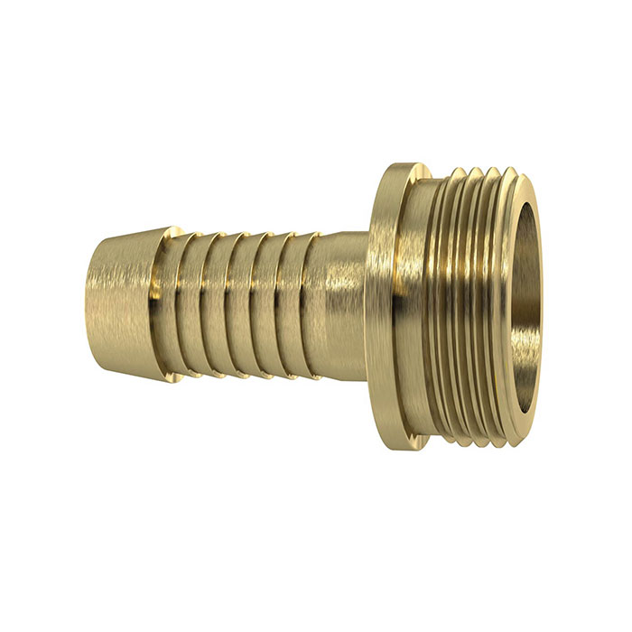 1/3 Tube fitting G1/2x10 taper seat with collar heavy-duty Brass