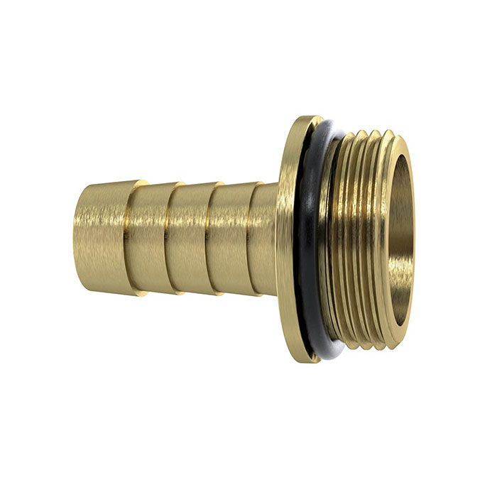 1/3 Tube fitting G1/2x13 with NBR O-ring, with collar, Brass