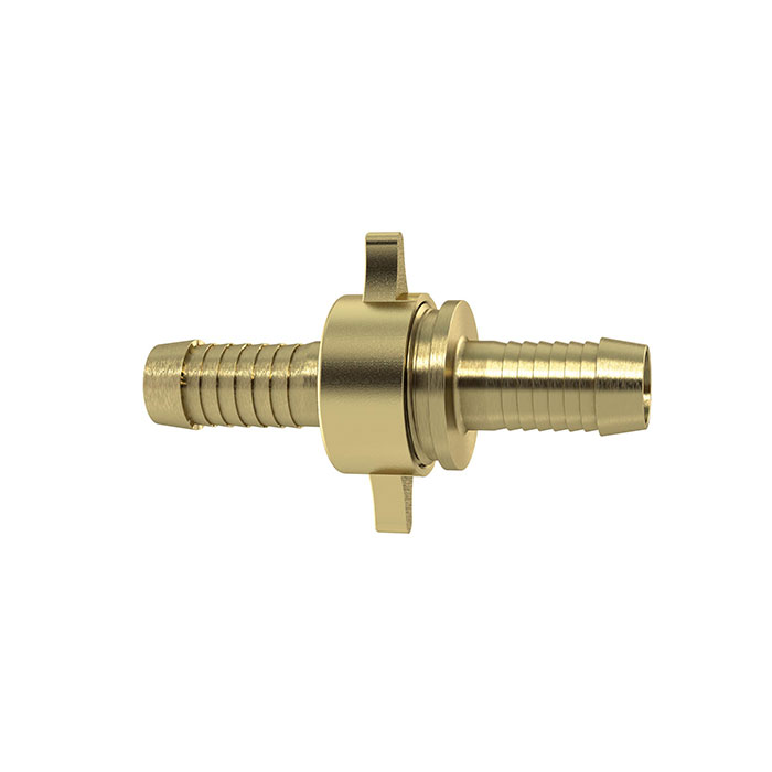 3/3 Tube fitting G1x19, swivel nut, taper seat, NBR O-ring, Brass