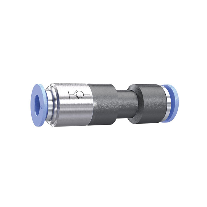 Straight push-in connector »Blue Series«, Self-locking, hose Ø 4