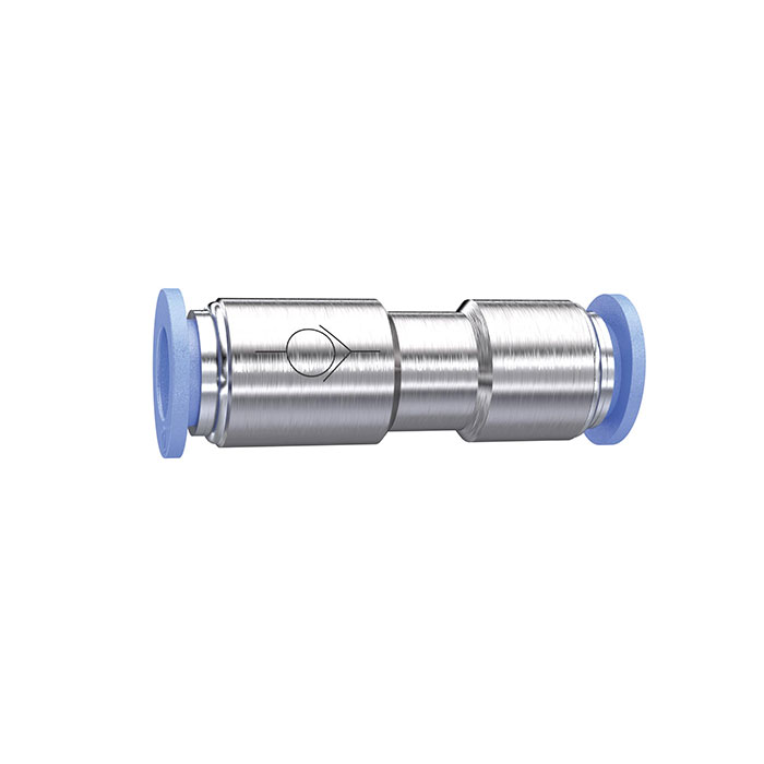 Straight check valve »Blue Series«, Plug connector, hose ext. Ø 4