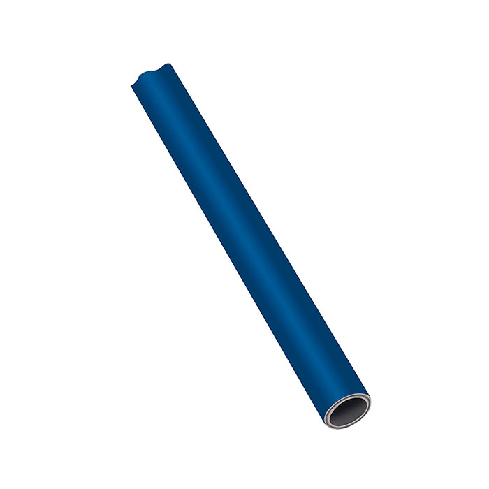 Aluminium pipe, blue, Pipe Ø 15x13, PU 20 pcs., Length 3 m