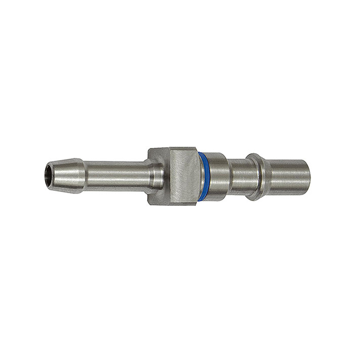 Captive plug-in connector I.D. 6, ISO 6150 C, Sleeve I.D. 6, blue