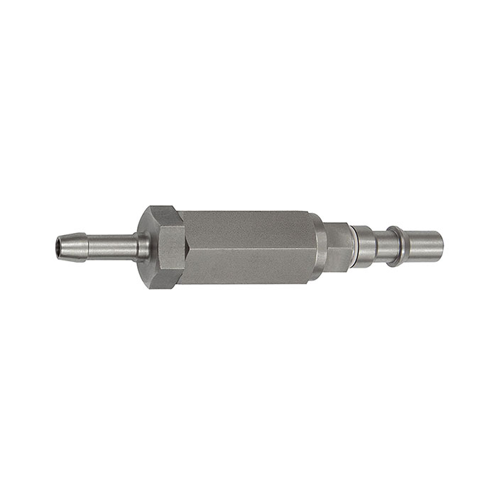 Captive plug-in connector I.D. 6, ISO 6150 C, Sleeve I.D. 6, gray