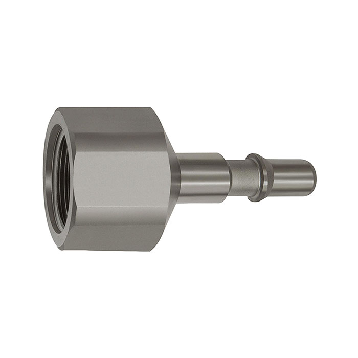 Nipple f. couplings I.D. 6, ISO 6150 C, Stainless steel, G 1/4 IT