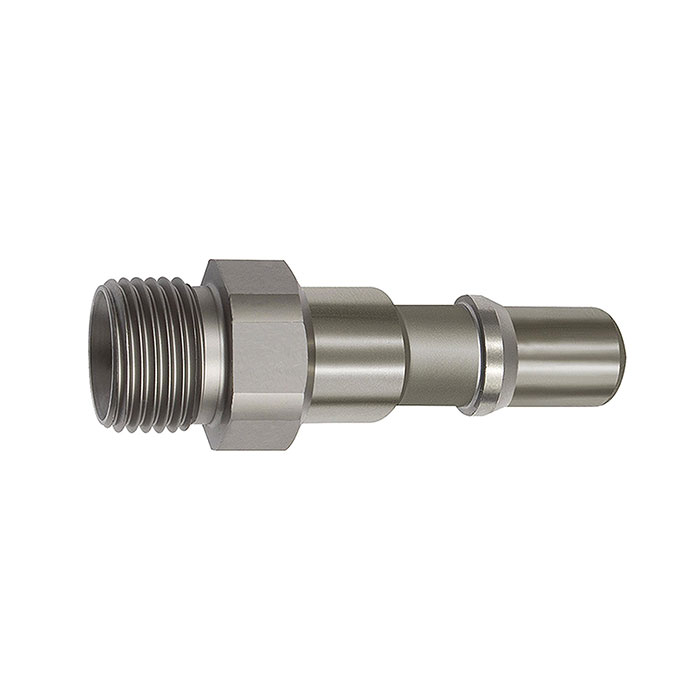 Nipple f. couplings I.D.11, ISO 6150 C, Stainless steel, G 3/8 ET