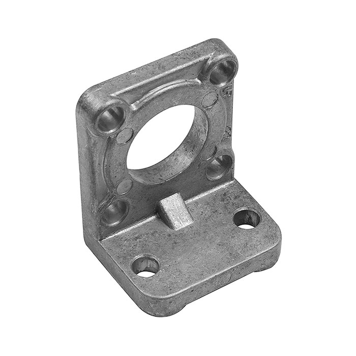 Angle flange, CETOP, Ø40, 1 piece with 4 screws