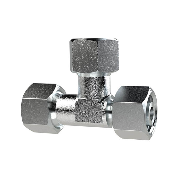 Adjustable L screw connection, Pipe ext. Ø 10, galvanised steel