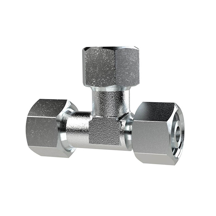 Adjustable L screw connection, Pipe ext. Ø 8, galvanised steel