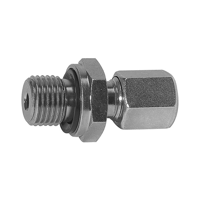 Straight screw-in fitting, G 3/4o. Pipe ext.Ø15, galvanised steel