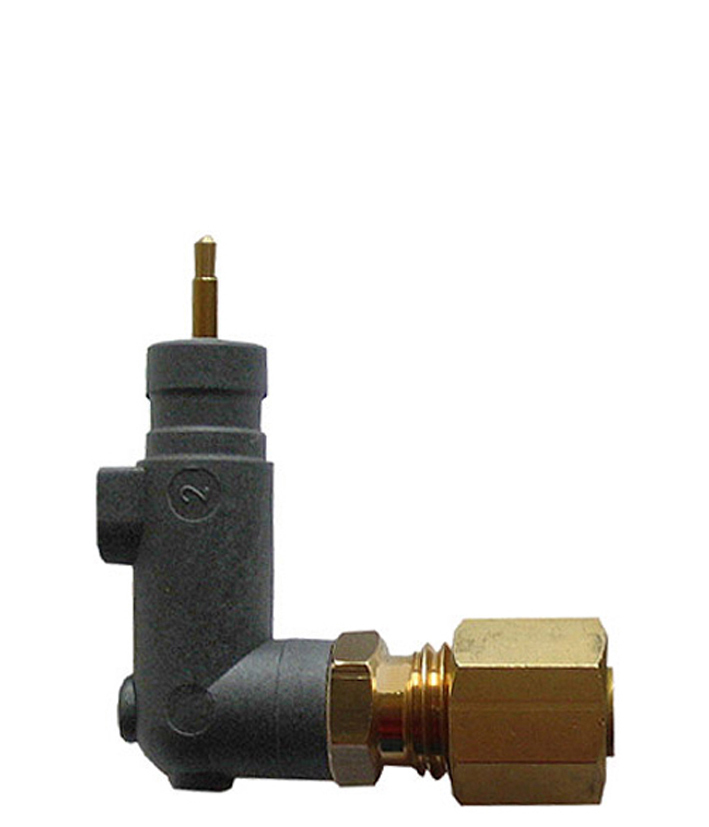 Condor Plastic unloader valve (90°) EV 2Wi with screw connection for 1/4" plastic or discharge copper tube