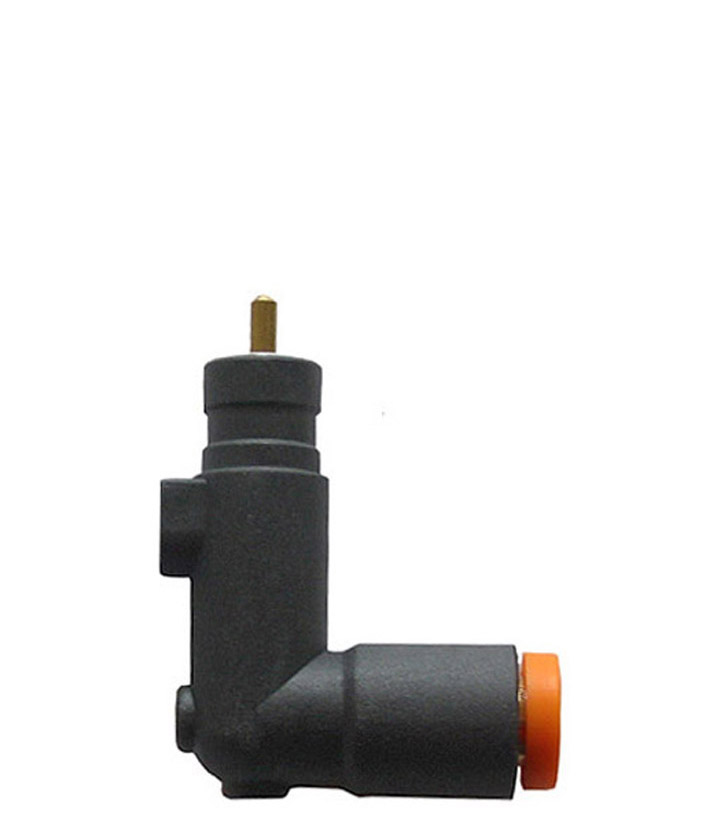 Condor Delayed unloader valve (90°) AEV 4-WS with quick-connect for 6 mm plastic discharge tube