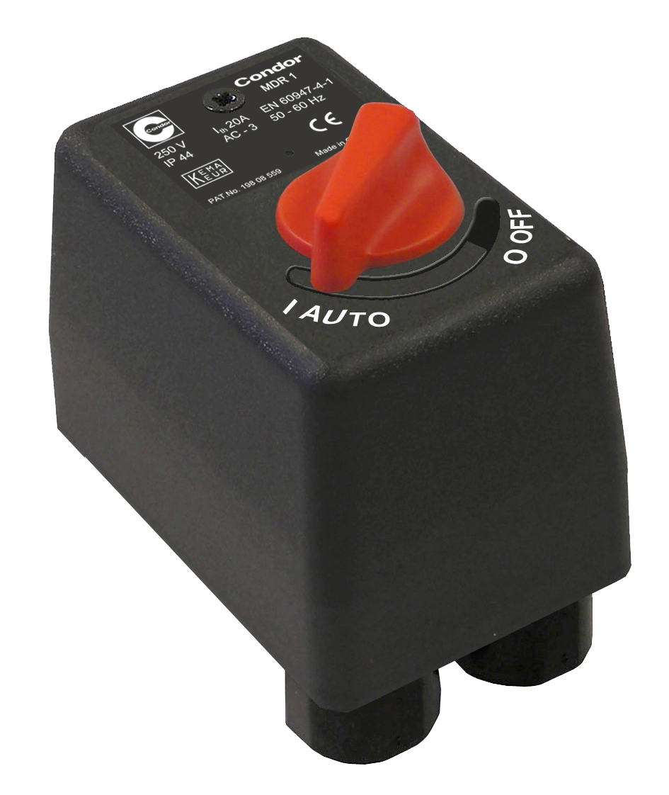 Condor Pressure Switch MDR 1/11 EA 2,5-11 bar G 1/4" Alu