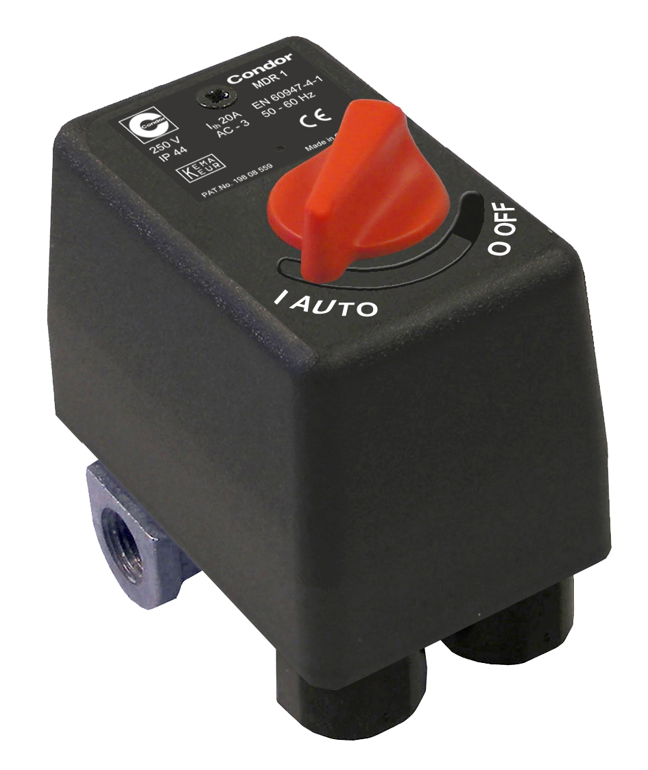 Condor Pressure Switch MDR 1/11 EA 2,5-11 bar F4 3/8" Alu