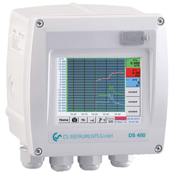 CS INSTRUMENTS Paperless recorder model DS 400 with graphic display and touch screen operation