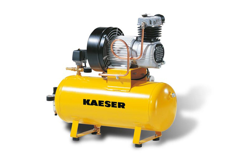 KAESER  Industrial Reciprocating compressors model KCT 550-100 (horizontal) oil-free with sound enclosure 