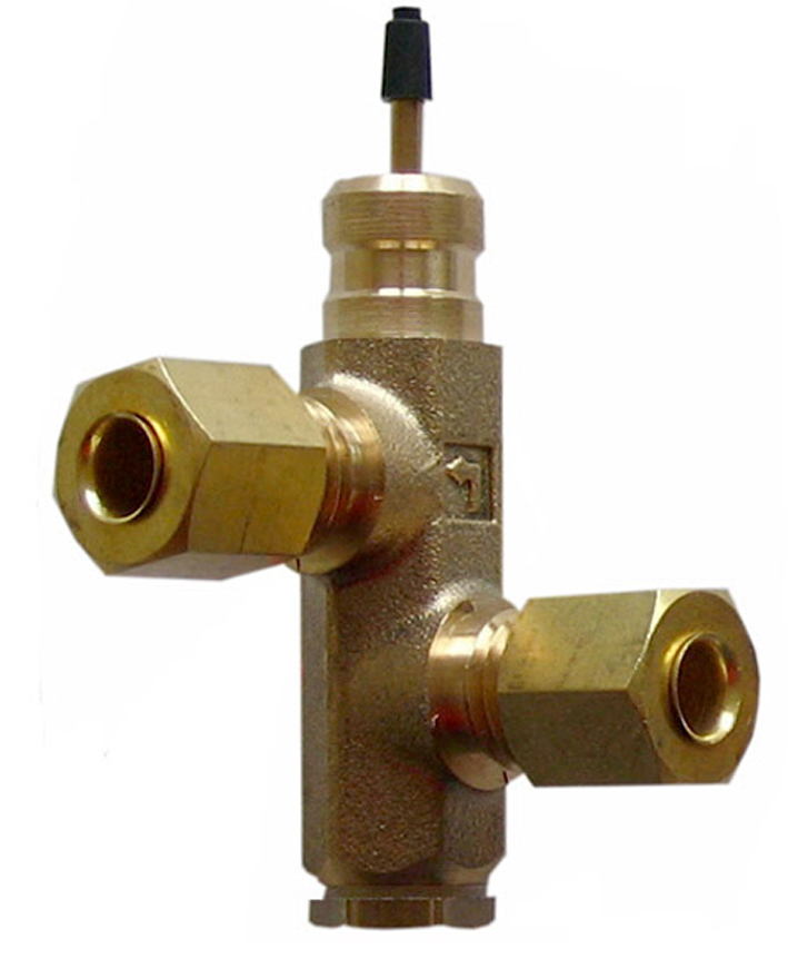 Condor Unloader valve EV 5i with screw connection for 1/4" plastic or copper discharge tube