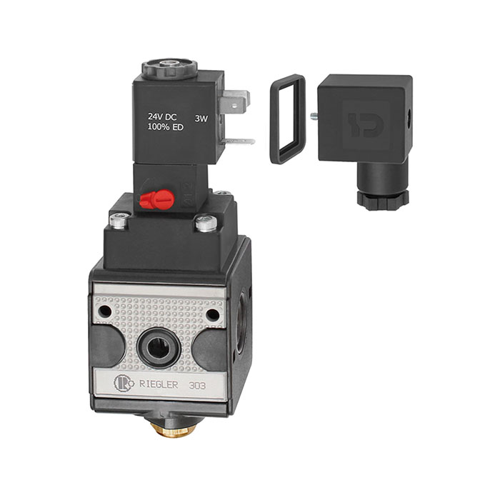 Switch valve (3/2-way valve) »multifix«, 110 V AC, Size 1, G 1/4