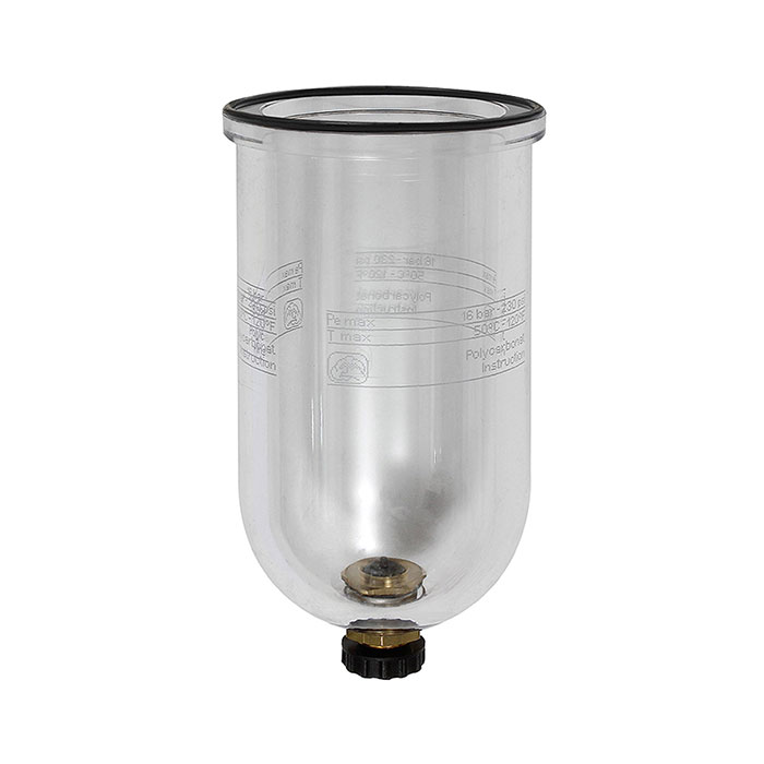 Polycarbonate container, for filter regulator / filter »Standard«