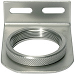 Mounting bracket made of stainless steel 1.4401 with nut M45x1.5