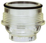 Transparent sieve cup for press. reg. potable water, R 1 1/2, R 2