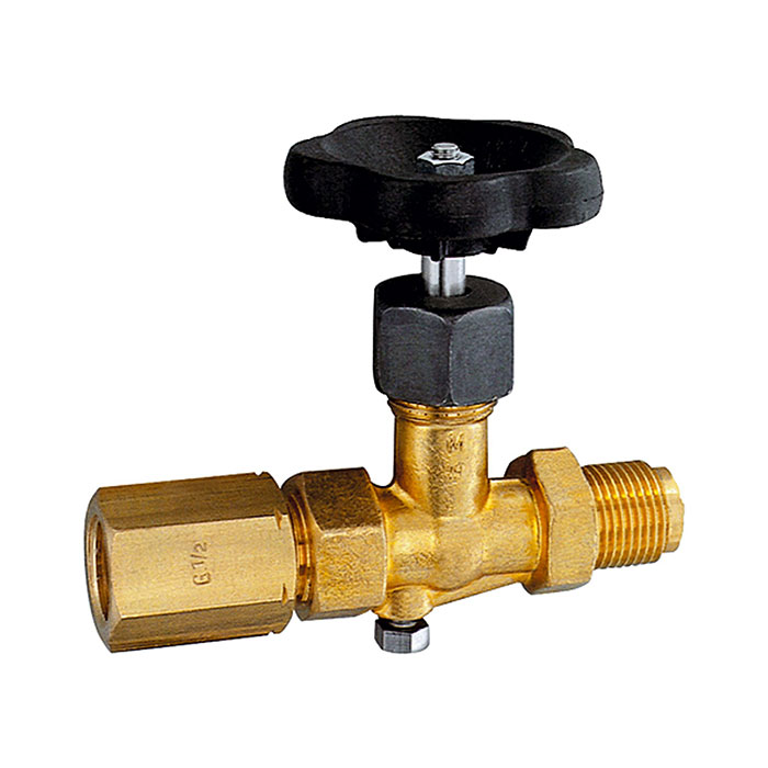 Blocking valve pressure gauge, taps-tension sleeve, brass, G 1/2