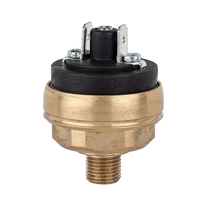 Pressure switch low pressure range, Brass, M10x1, 0.2 - 1.5 bar