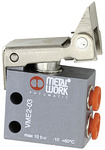 3/2-way mini valve, Mechanical, Roller lever free Return M5 side