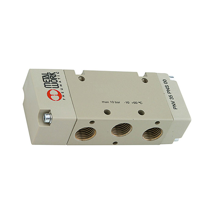 5/2-way valve, Pneumatic, monostable, Connection G 1/4