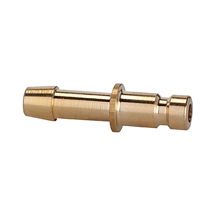 Plug-in connector for coupl. I.D. 2.7 bright brass, Sleeve I.D. 3