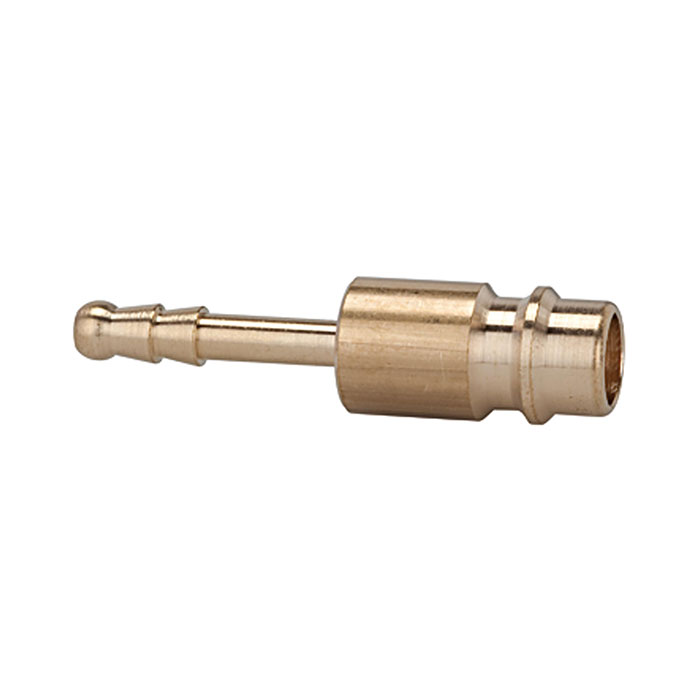 Plug-in connector for I.D. 7.2 - 7.8, bright brass, Sleeve I.D. 8