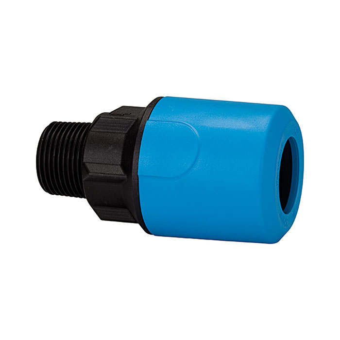 Straight screw-in fitting PP, G 1 1/2 o., for hose exterior Ø 32