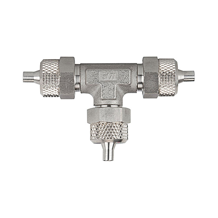 T-connection, for hose 8/6 mm, Stainless steel 1.4571