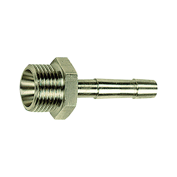 Screw-in hose connector, R 1/4 o., for hose I.D. 9, AF 17