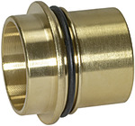 Water separator, for pipe exterior Ø 28 mm, brass