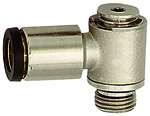 Push-in L-fitting »click-clock«, rotating, G 1/8 o., hose ext. Ø5