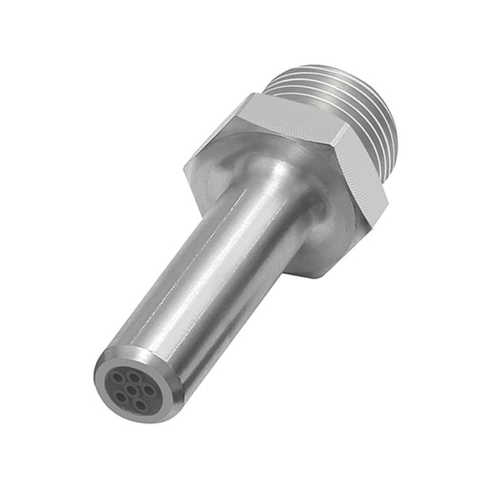 Low noise round nozzle, G 3/8 ET, Nozzles-ET Ø 10 mm