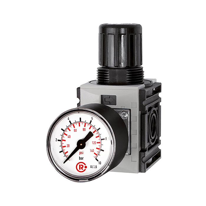 Pressure regulator »FUTURA-mini«, standard pressure gauge, G 1/4