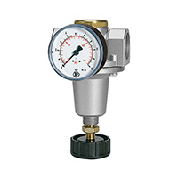 Edelstahl-Druckregler, 1.4404, rücksteuerbar, G 1/4, 0,5 - 8 bar