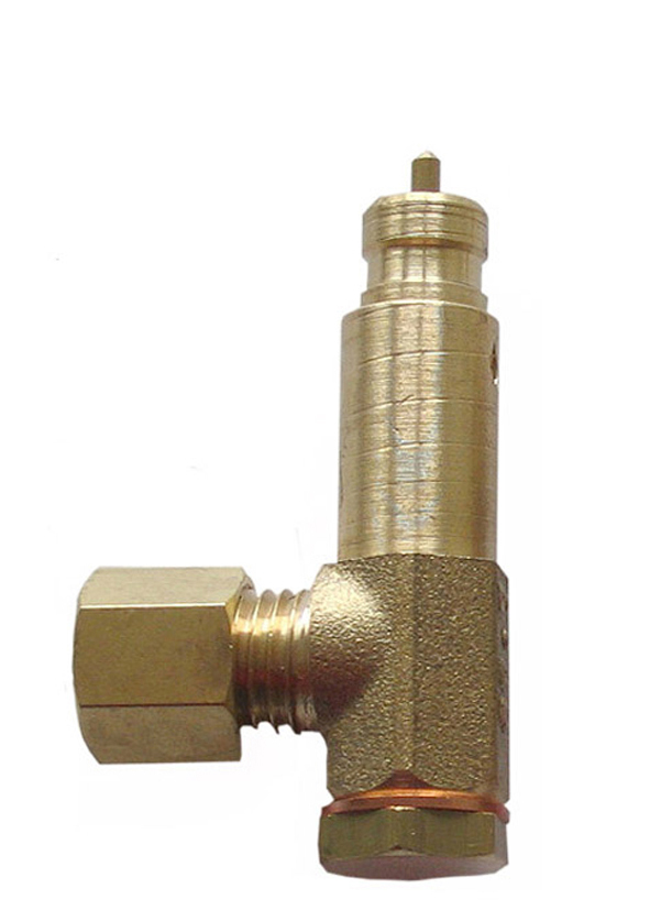 [200727] Condor Delayed unloader valve AEV 2 with screw connection for 6 mm plastic or copper discharge tube