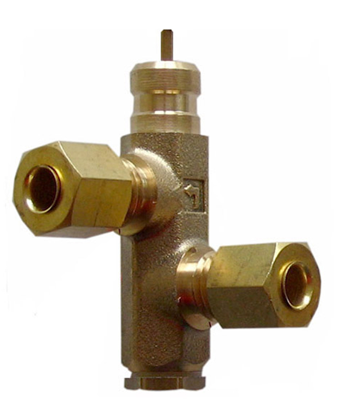 [201229] Condor Unloader valve EV 3L with screw connection for 6 mm plastic or copper discharge